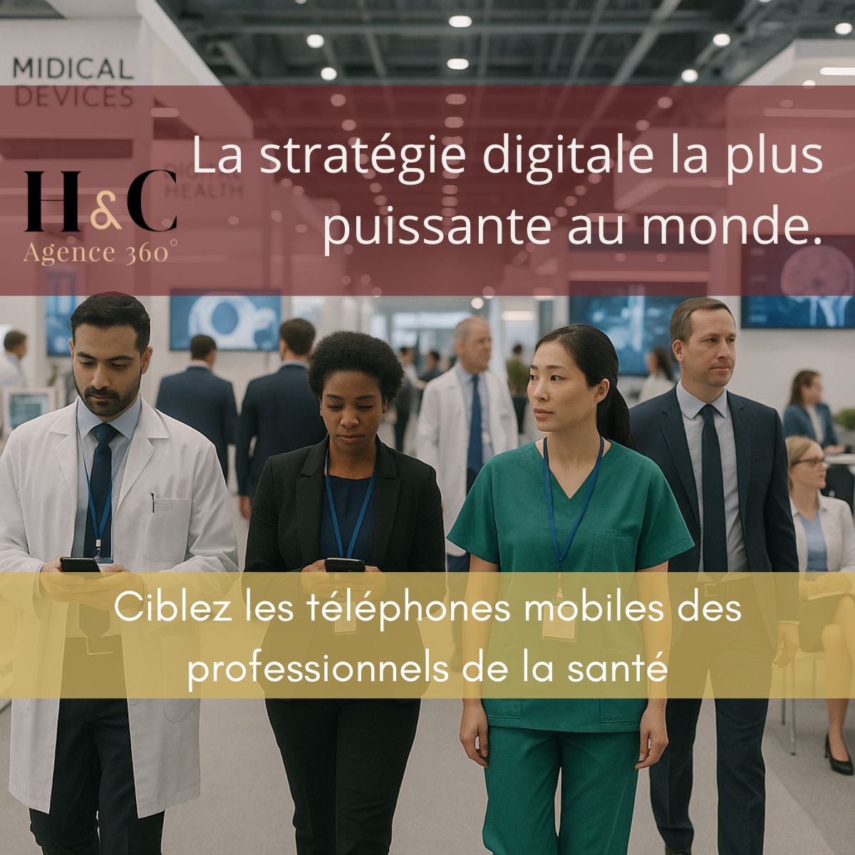 Ciblez les téléphones mobiles des professionnels de la santé